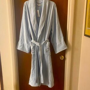 Eileen West Soft Blue Hotel style bathrobe